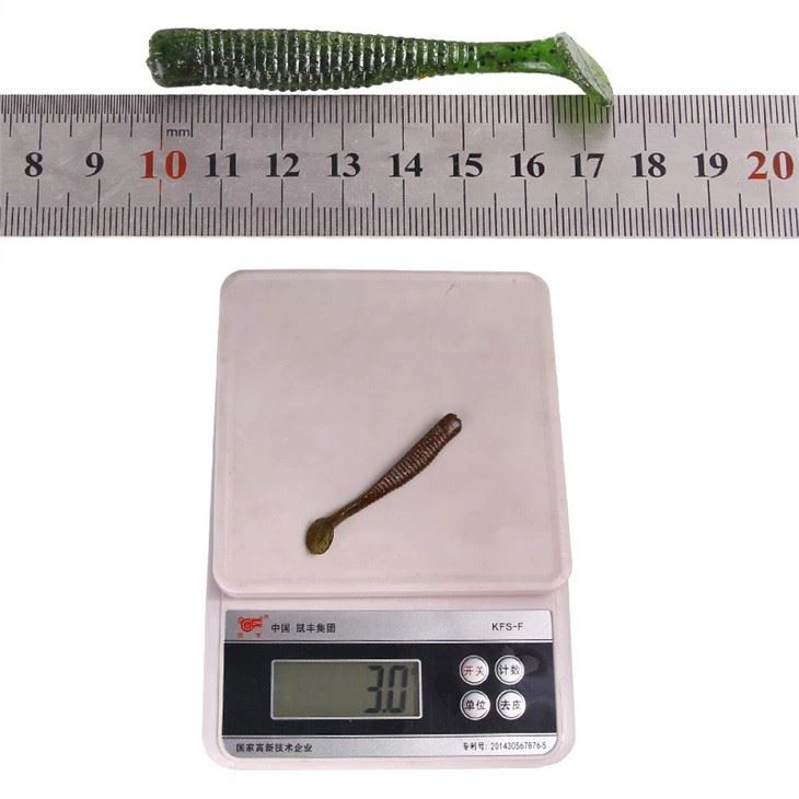 TOPIND Soft Bait T-tail Curly Tail Lure Corn Set Boxed Accessories